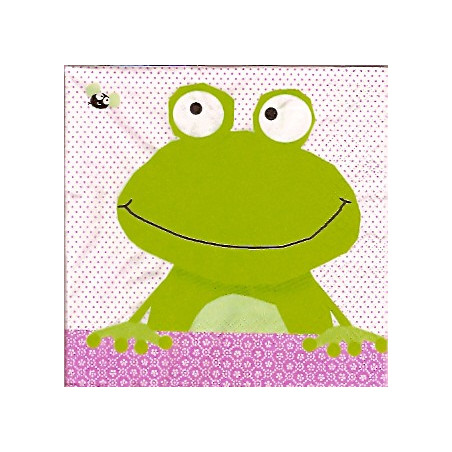 Guardanapo Decorativo para Decoupage - Frog and Bug