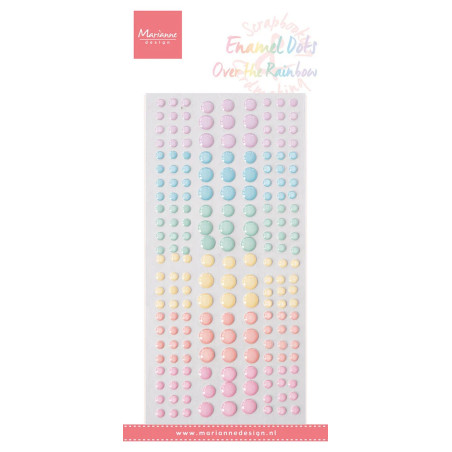 Enamel Dots Autocolantes - Over the Rainbow - Marianne Design