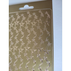 Autocolantes Peel Off - Bordas Estrelinhas - dourado