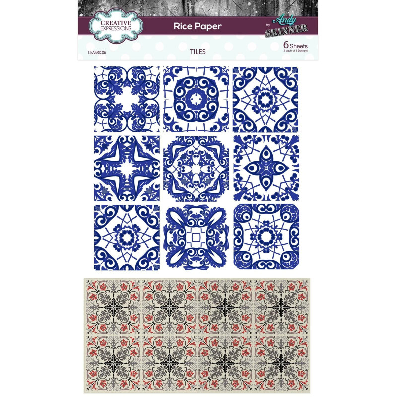 Papel de Arroz - A4 - Tiles - Andy Skinner