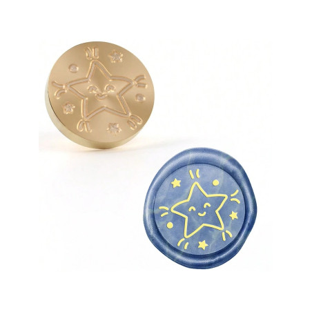 Sinete / Carimbo Lacre - Estrela Divertida