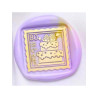 Sinete / Carimbo Lacre - Quadrado - Cake Stamp