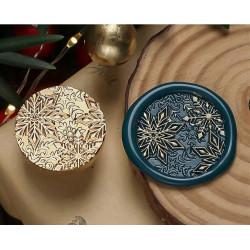 Sinete / Carimbo Lacre - Snowflake