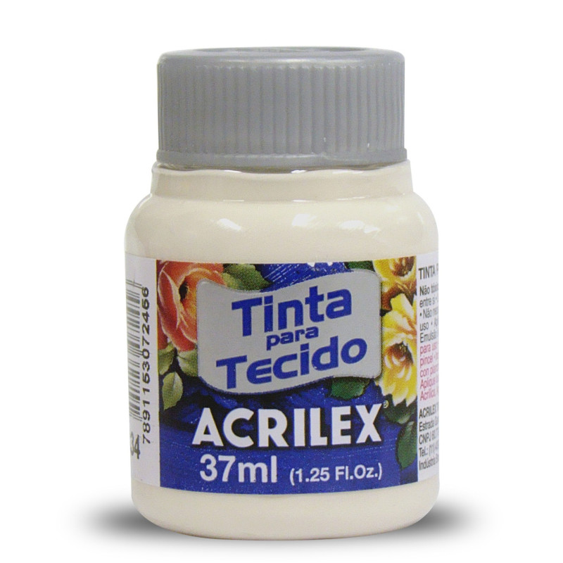 Tinta para Tecido Fosca - Acrilex - 37 ml - Palha