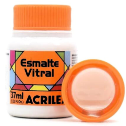 Esmalte Vitral Fosco - 37 ml - Acrilex - Branco