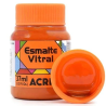 Esmalte Vitral Fosco - 37 ml - Acrilex - Laranja