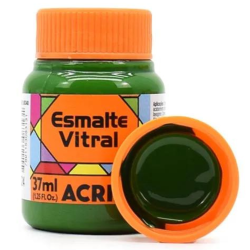 Esmalte Vitral Fosco - 37 ml - Acrilex - Verde