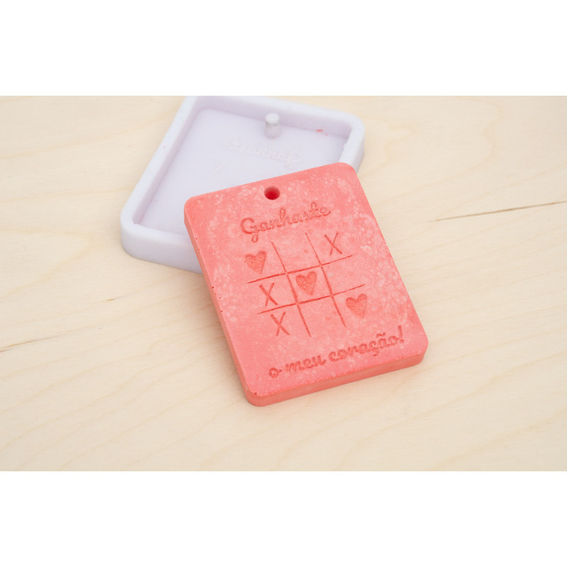 Molde Silicone - Placa "Ganhaste o meu coração" - LG - MLD224