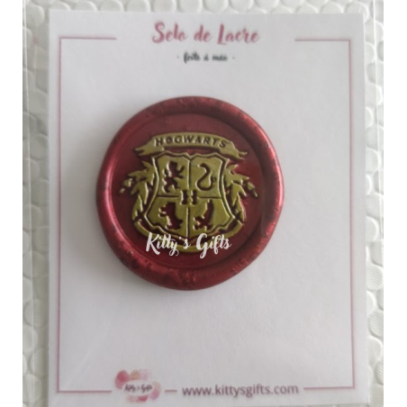 Selo de Lacre Adesivo - Brasão de Hogwarts