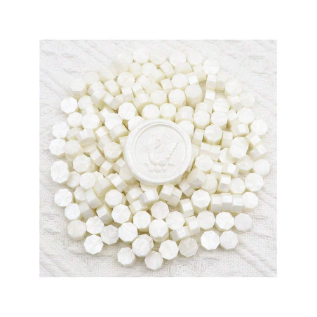 Pérolas de Lacre/Cera - Octógonos - Cores Mate - 100 unidades