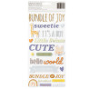 Autocolantes 3D - Thickers - Hello Little Boy Thickers Phrase Foam with Gold Foil