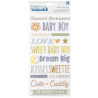 Autocolantes 3D - Thickers - Hello Little Boy Thickers Phrase Foam with Gold Foil