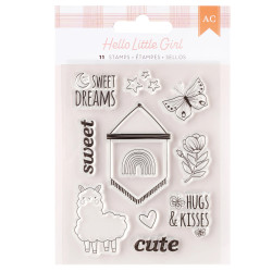 Carimbos Transparentes - Hello Little Girl Clear Stamps