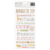 Autocolantes 3D - Thickers - Hello Little Girl Thickers Phrase Foam with Gold Foil