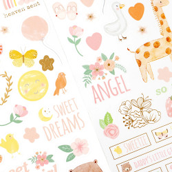 Autocolantes - Hello Little Girl Stickers Gold Foil