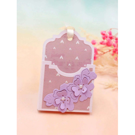 Cortantes - Etiqueta com Bolsa e Flores