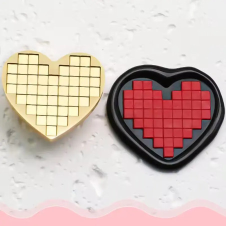 Sinete / Carimbo Lacre - Coração - Coração aos Quadradinhos