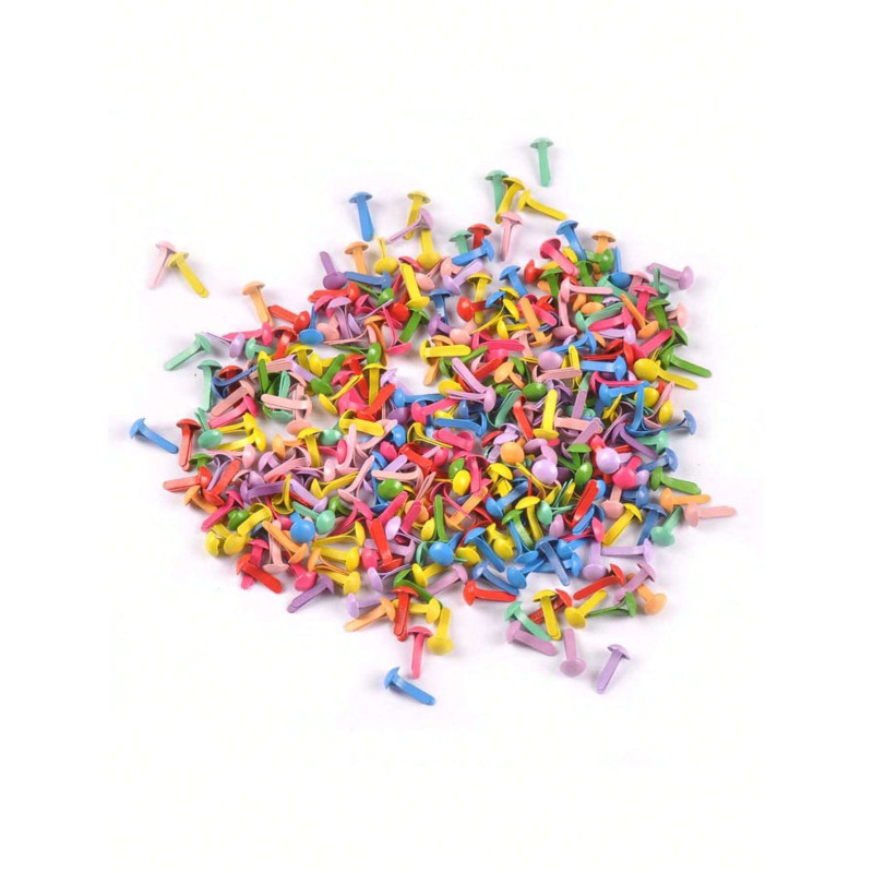 Ataches - Mix Cores - 100 unidades - 0,55 cm (mini)