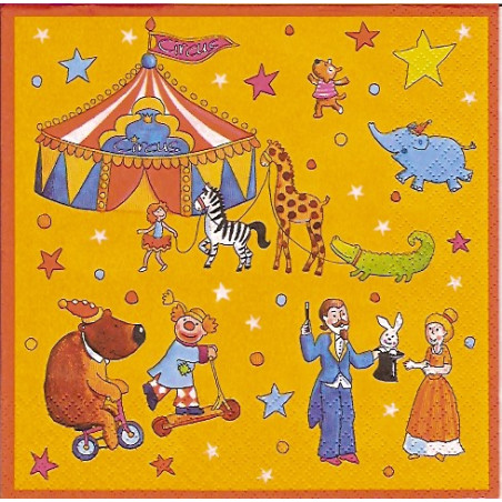 Guardanapo Orange Circus