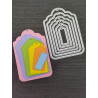 Cortantes - Etiquetas com Topo Ondulado e com Tracejado