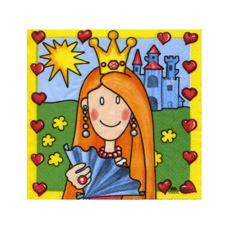 Guardanapo para Decoupage - Princesa com Leque