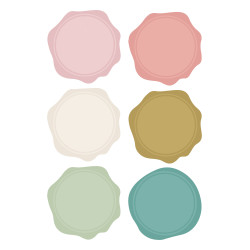 Pérolas de Lacre/Cera - Octógonos - Back to Basics - Mix de Cores - Mintopia