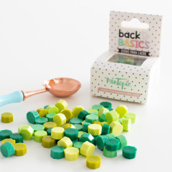 Pérolas de Lacre/Cera - Octógonos - Back to Basics - Mix de Cores - Mintopia