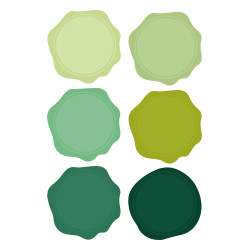 Pérolas de Lacre/Cera - Octógonos - Back to Basics - Mix de Cores - Mintopia