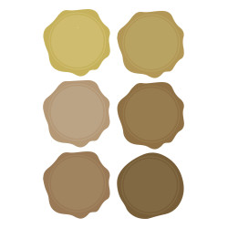 Pérolas de Lacre/Cera - Octógonos - Back to Basics - Mix de Cores - Mintopia