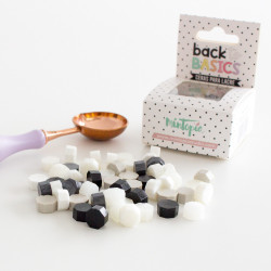 Pérolas de Lacre/Cera - Octógonos - Back to Basics - Mix de Cores - Mintopia