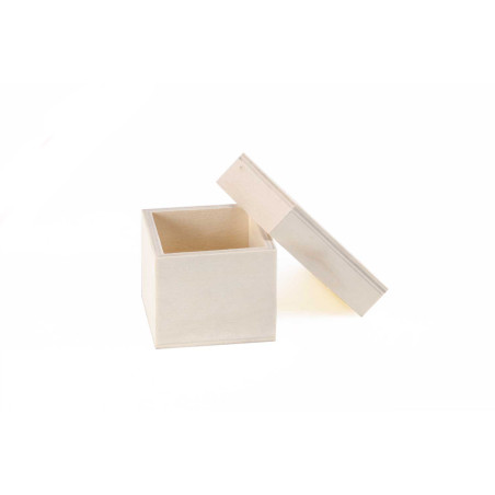 Caixa Quadrada em madeira - 7x7x5 cm