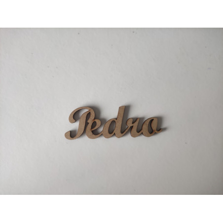 Nome Pedro - MDF - 3 cm de altura