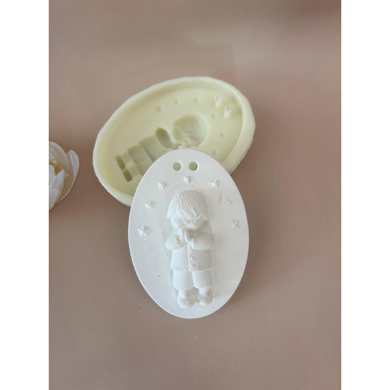 Molde Silicone - Placa Menino - Incas - ML006