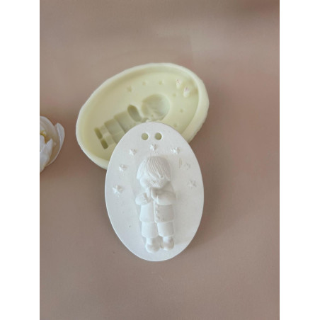 Molde Silicone - Placa Menino - Incas - ML006
