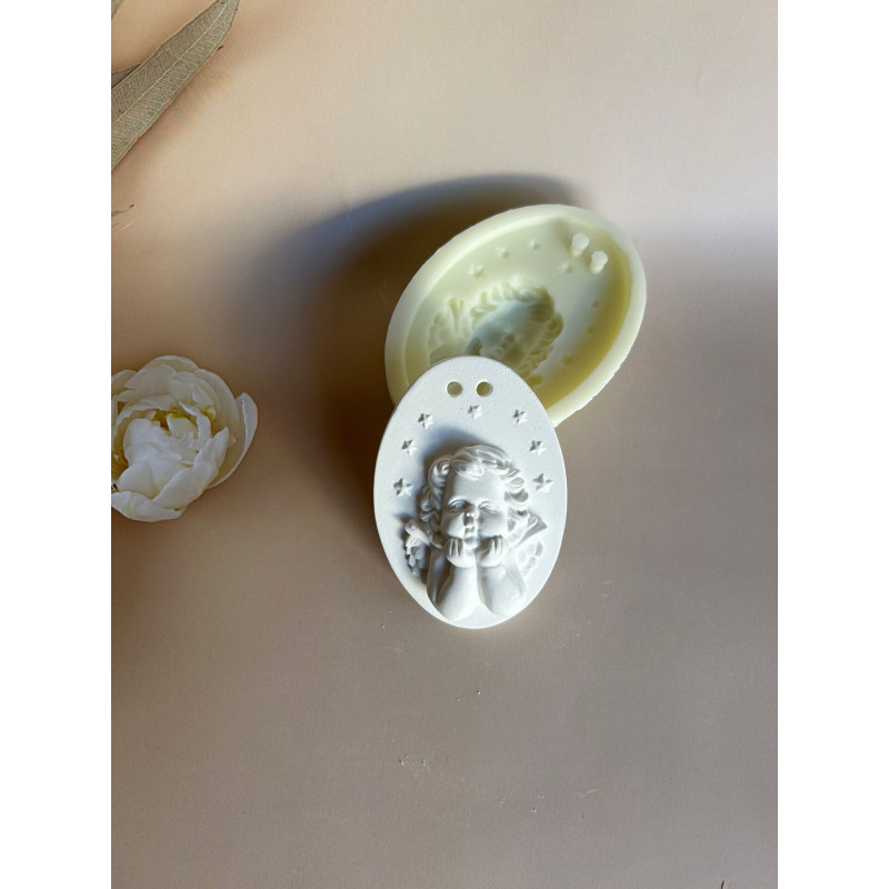Molde Silicone - Placa Anjinho - Incas - ML037