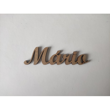 Nome Mário - MDF - 3 cm de altura