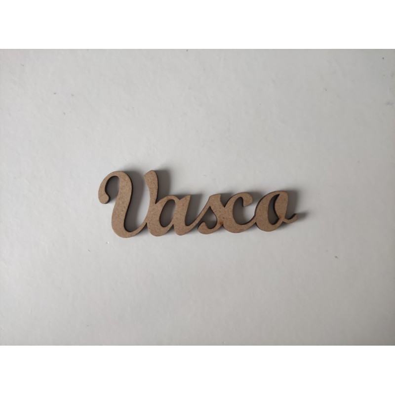 Nome Vasco - MDF - 3 cm