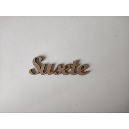 Nome Susete - MDF - 3 cm