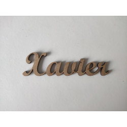 Nome Xavier - MDF - 3 cm de altura