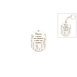 Placa Lembrança "Educar é Semear" - MDF Branco