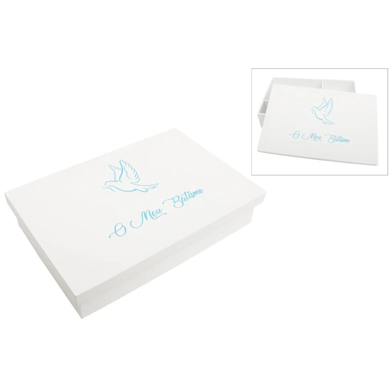 Caixa para Batizado Lacada - Pomba