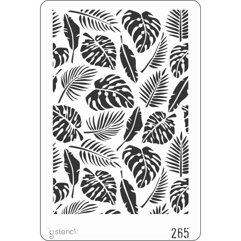 Stencil - Folhas - 20x30 cm - LG