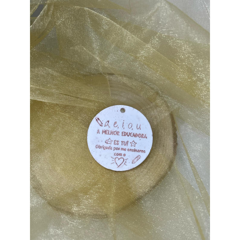 Molde Silicone - Placa aeiou -  A melhor Educadora - Incas - ML252