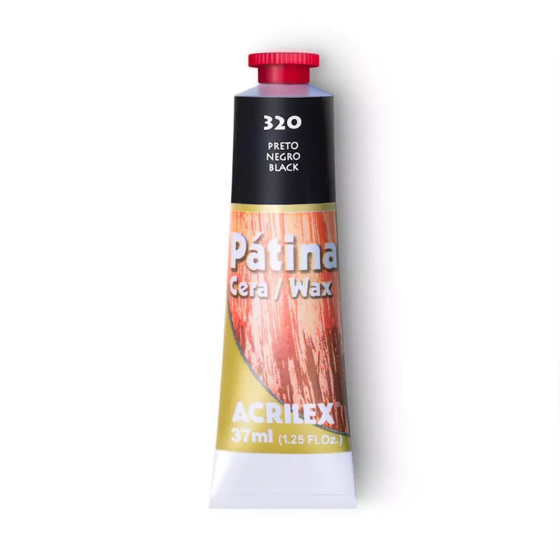 Pátina Cera - 37 ml - Acrilex - Preto