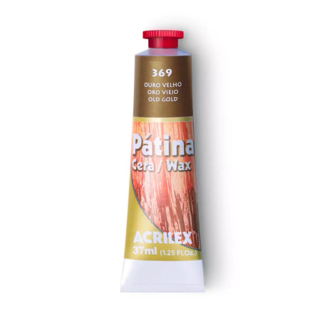 Pátina Cera - 37 ml - Acrilex - Ouro Velho