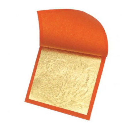 Folha de Ouro (imitação) - Livro com 25 páginas - 14 x 14 cm