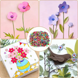 Ataches - Mix Cores - 100 unidades - 0,8 cm