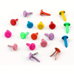 Ataches - Mix Cores - 100 unidades - 0,8 cm
