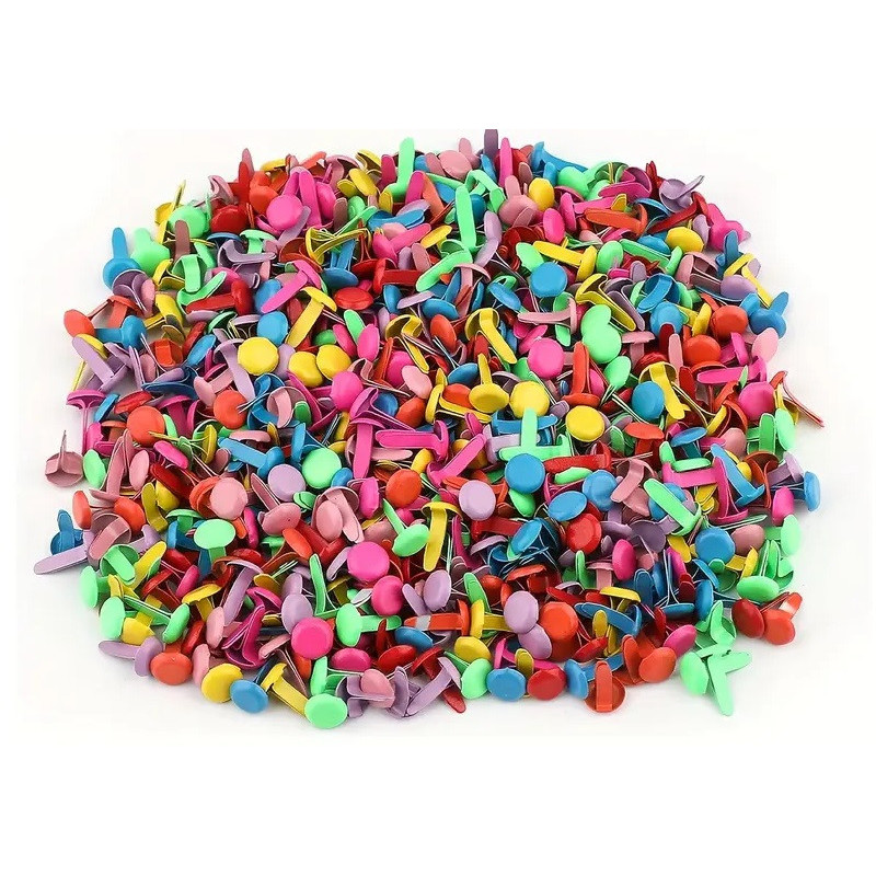 Ataches - Mix Cores - 100 unidades - 0,8 cm