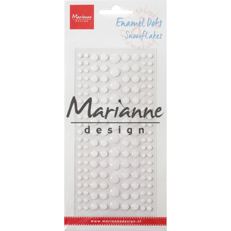 Enamel Dots Autocolantes - Snowflakes - Marianne Design